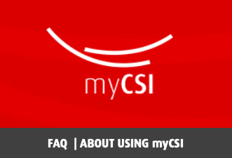 Frequently asked questions about using myCSI