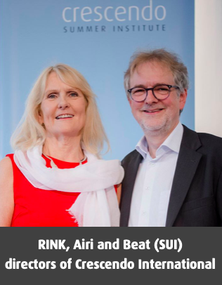 RINK, Airi and Beat (SUI), directors of Crescendo International