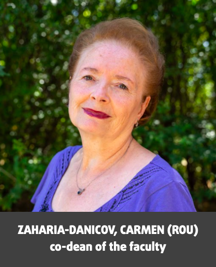 ZAHARIA-DANICOV, Carmen (ROU), co-dean of the faculty